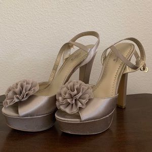 Rose Gold Platform Heels